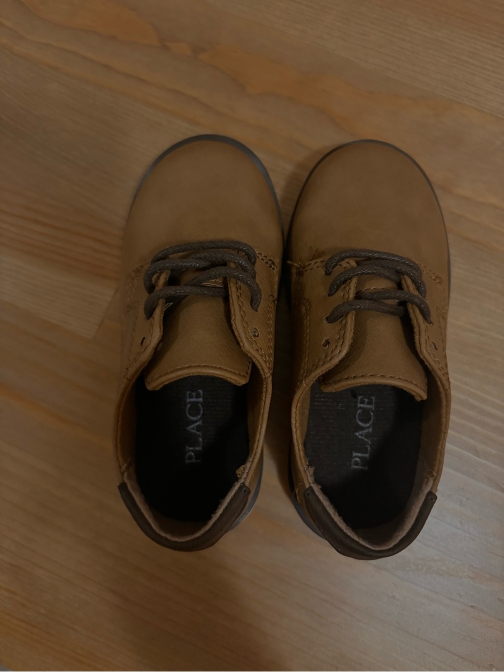 The Children's Place Brown Lace Up Boys Dress Shoes 🤎